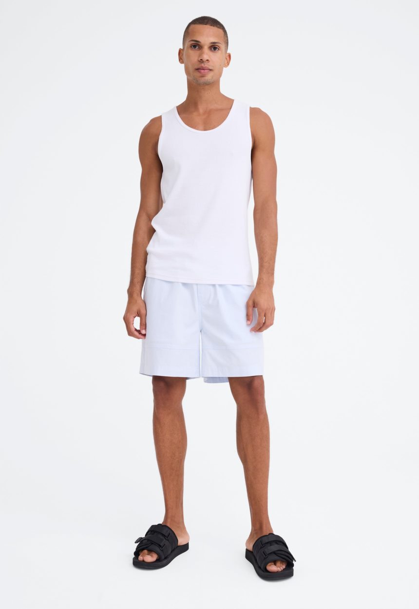 Jac + Jack Koen Ribbed Cotton Tank - White